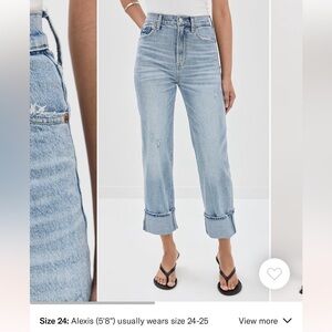 Pistola Blue Ankle Cropped Jeans